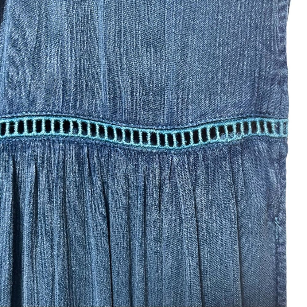 NWT FREE PEOPLE Pretty Cozy Embroidered Maxi Dress M - Picture 7 of 9